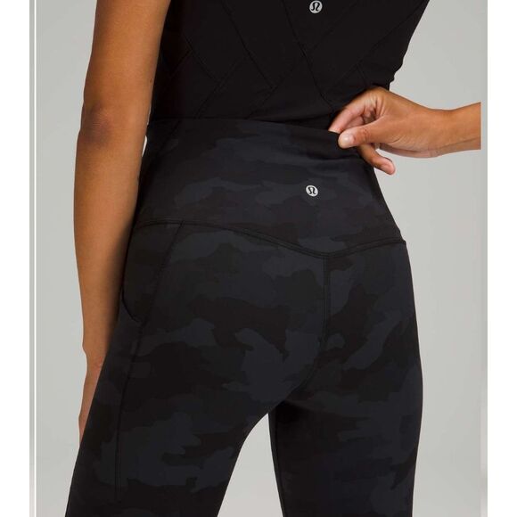 Lululemon Align High Rise Pant with Pockets 25" Heritage 365 Camo Deep Coal Mult - Picture 2 of 7